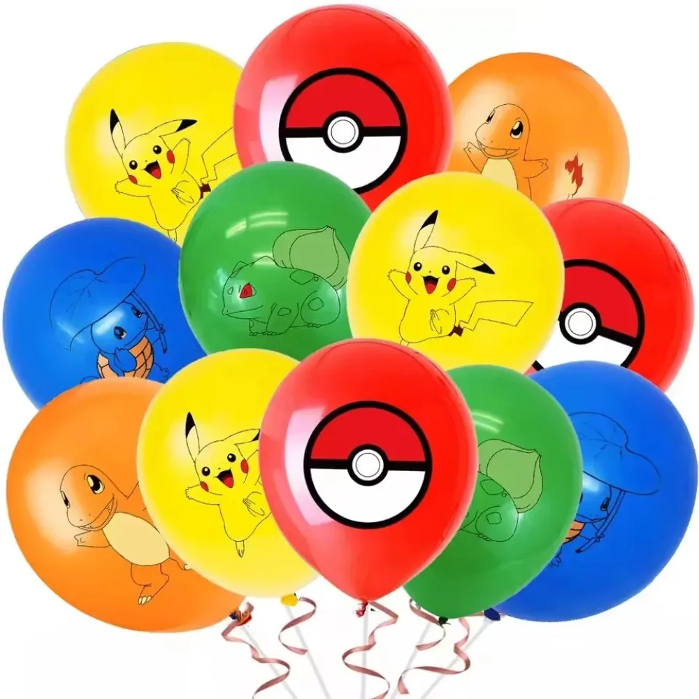 Event Party - 10 Stück Pokémon-Ballons aus Latex mit