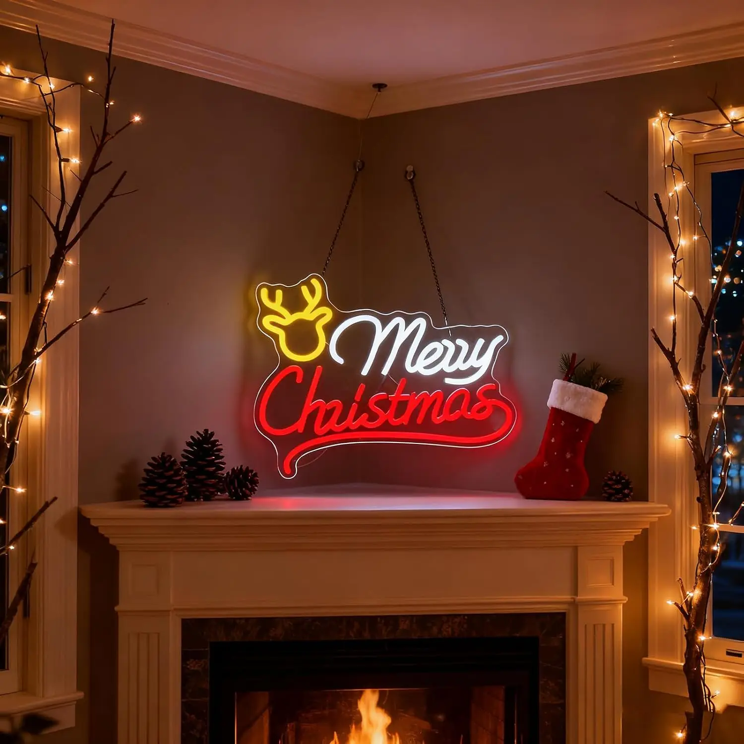 Frohe Weihnachten Rentier-Neon – Neon Sign Party Bewertung und Preis