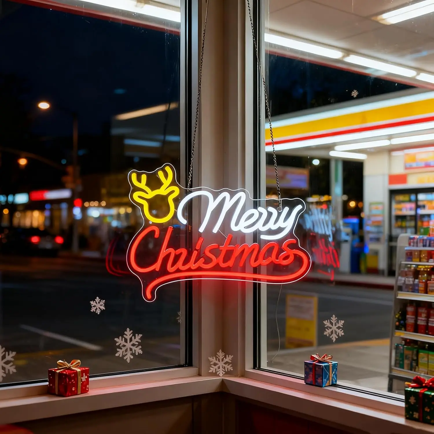 Frohe Weihnachten Rentier-Neon – Neon Sign Party Bewertung und Preis