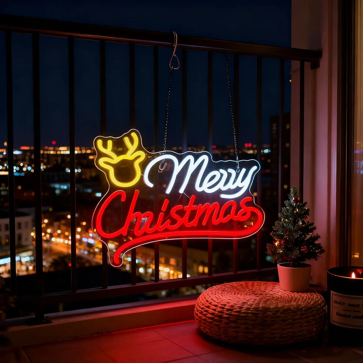 Frohe Weihnachten Rentier-Neon – Neon Sign Party Bewertung und Preis