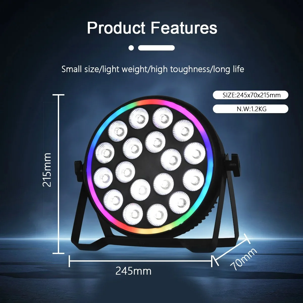 180W RGBW 4-in-1 LED Par-Schei – Event & Party Supply Bewertung und Preis